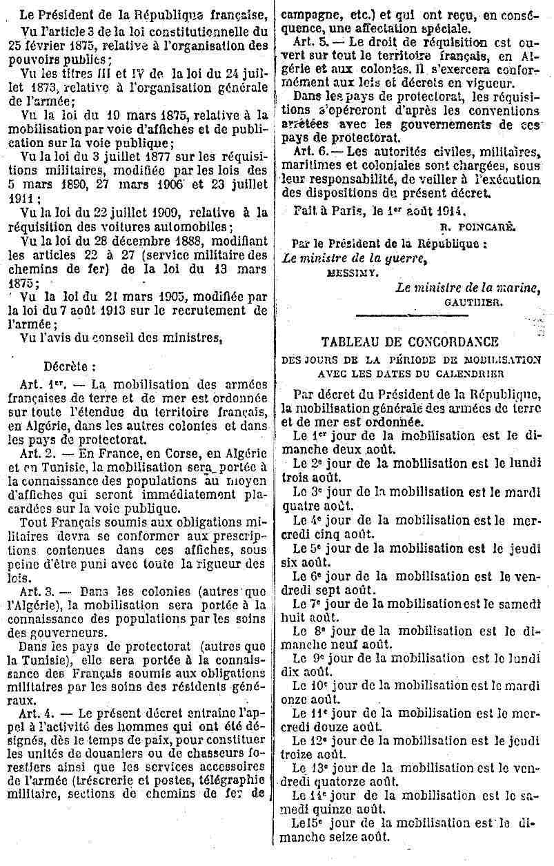 mobilisation générale